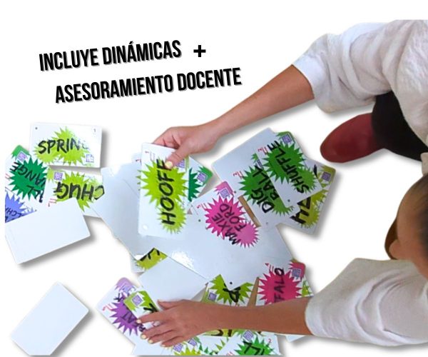 Dinamicas y asesoramiento docente Docente utilizando las fichas de claqué del Pack TOOLS PRO