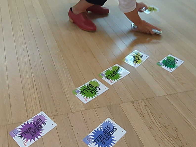 Tarjetones del Pack TOOLS PRO de TAPEAMELO con códigos QR para docentes de claqué, danza y música