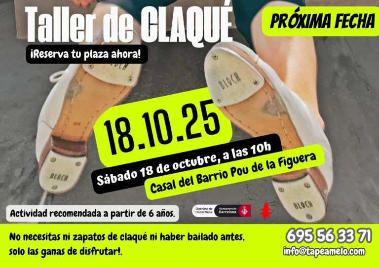 Taller de claqué para principiantes, Barcelona