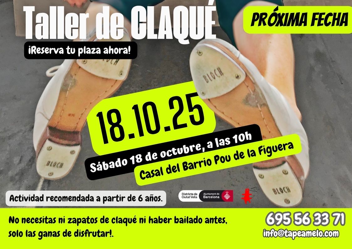 Taller de claqué para principiantes, Barcelona